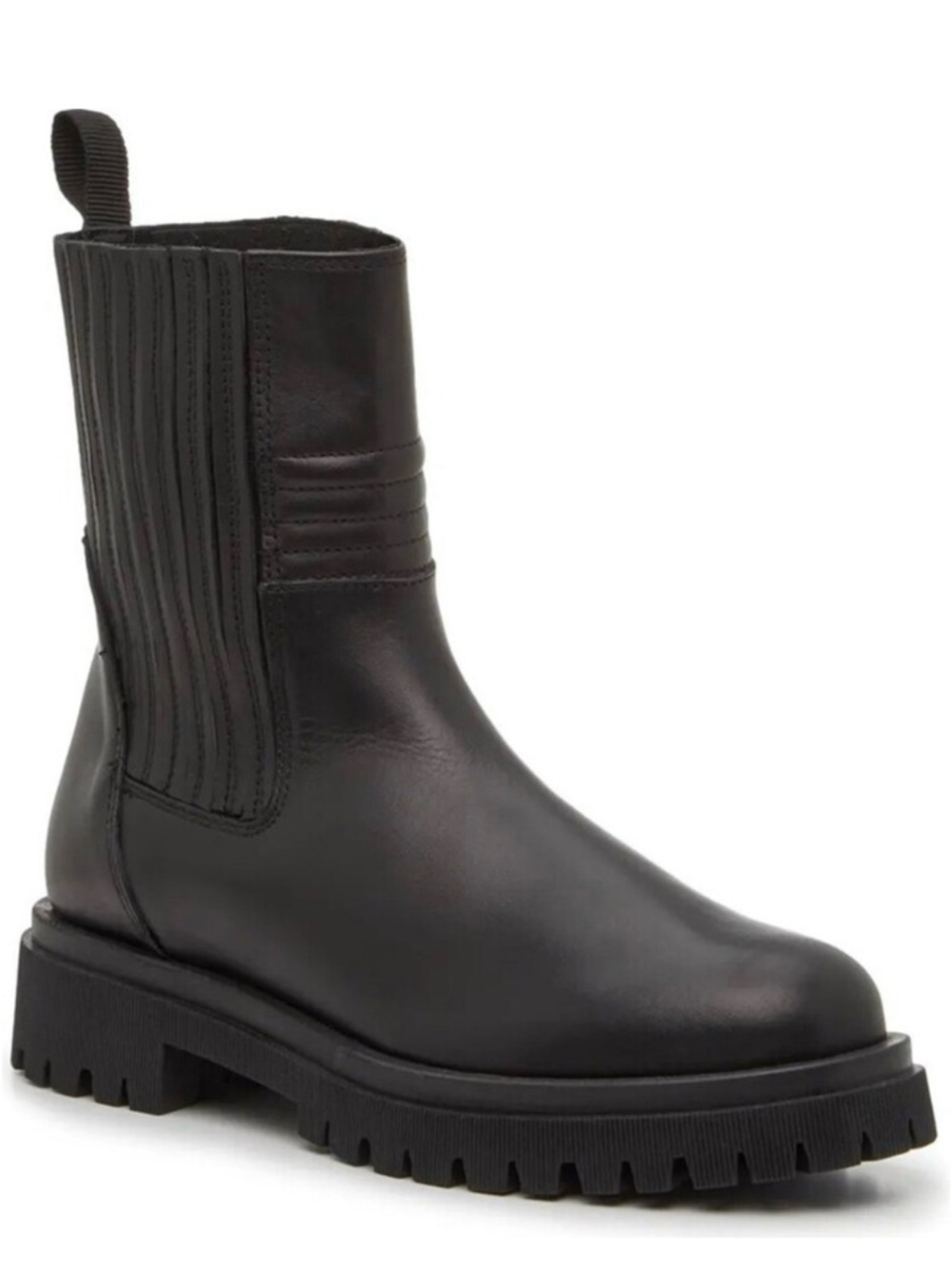 Coach and Four Black Lug Sole Chelsea Boot